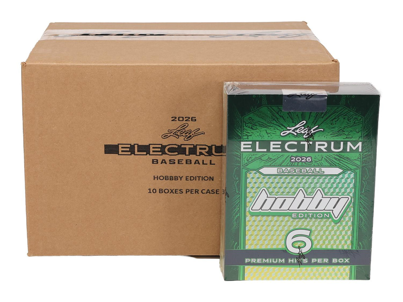 2026 Leaf Electrum Baseball Hobby 10-Box Case