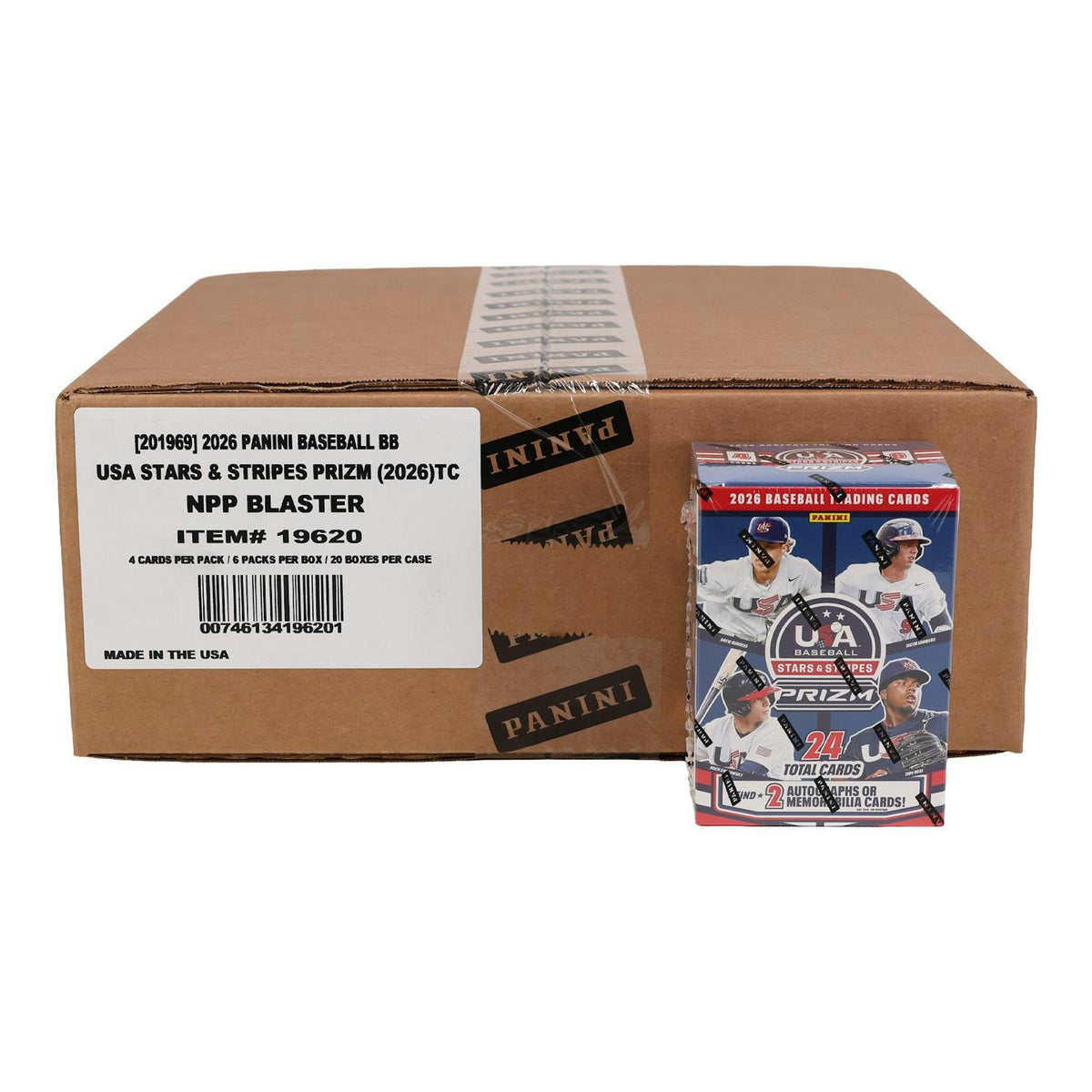2026 Panini USA Stars & Stripes Prizm Baseball Blaster 20-Box Case