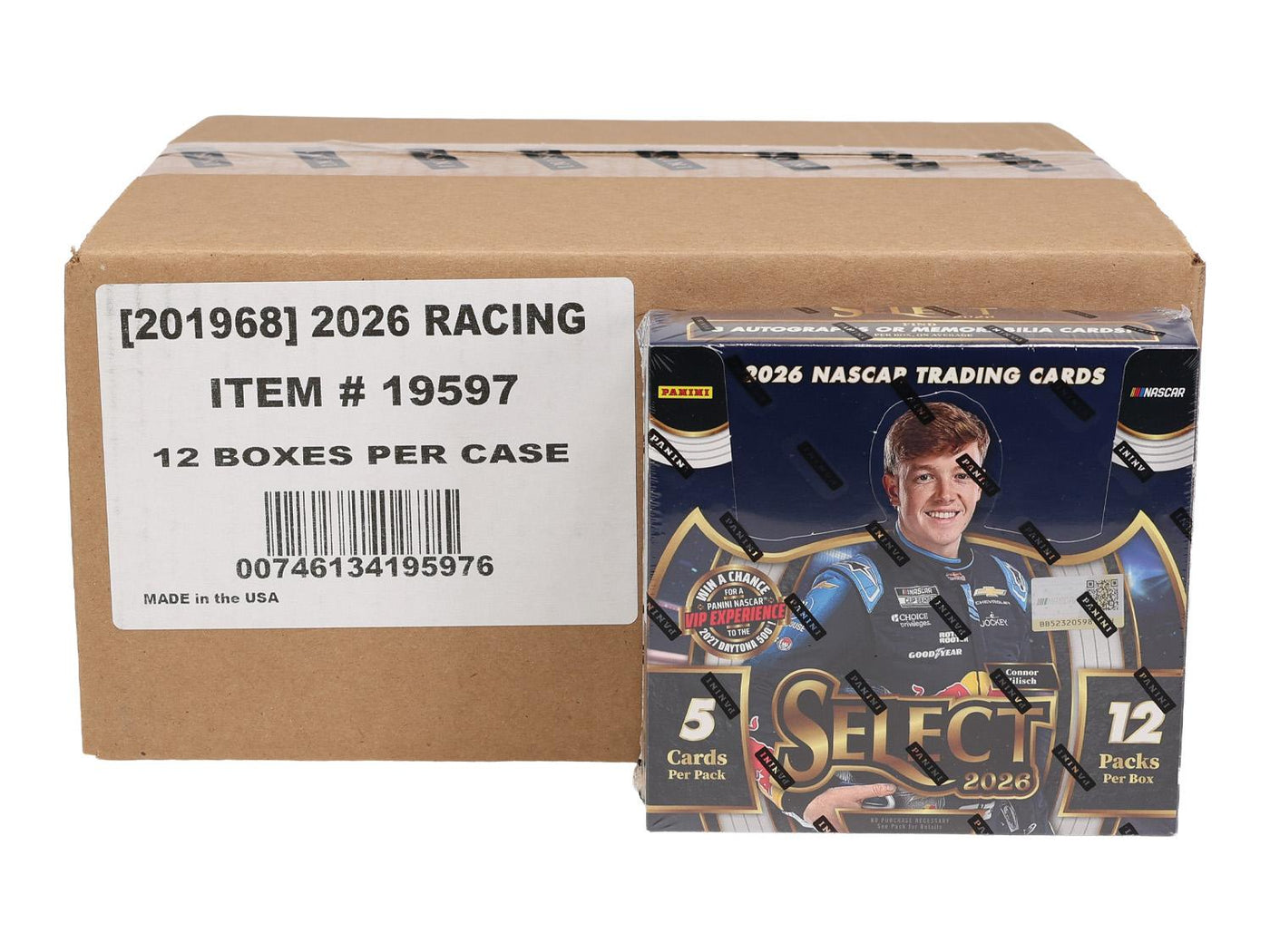 2026 Panini Select NASCAR Racing Hobby 12-Box Case