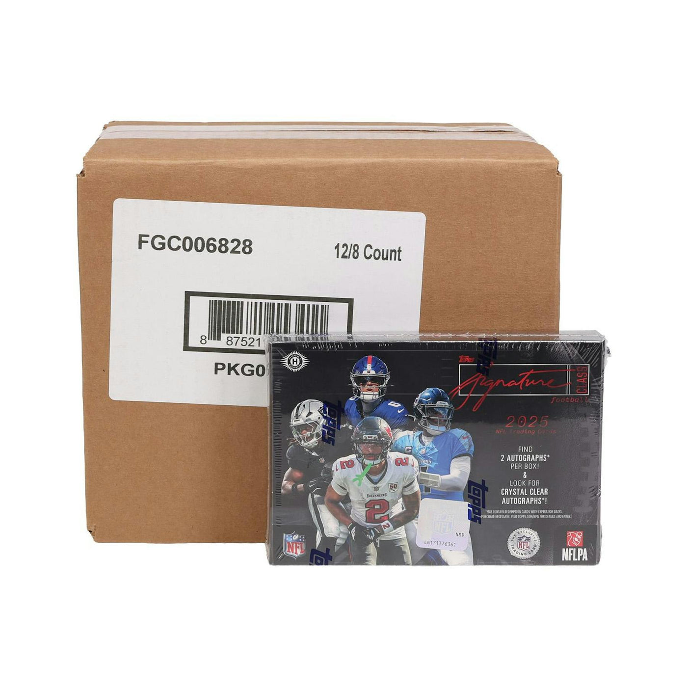 2025 Topps Signature Class Football Hobby 12-Box Case