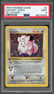 1999 Pokemon Clefairy Holo 1st Edition #5 PSA 9