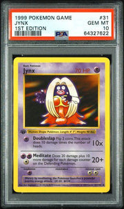 1999 Pokemon Jynx 1st Edition #31 PSA 10