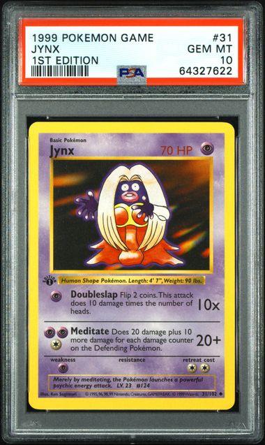 1999 Pokemon Jynx 1st Edition #31 PSA 10