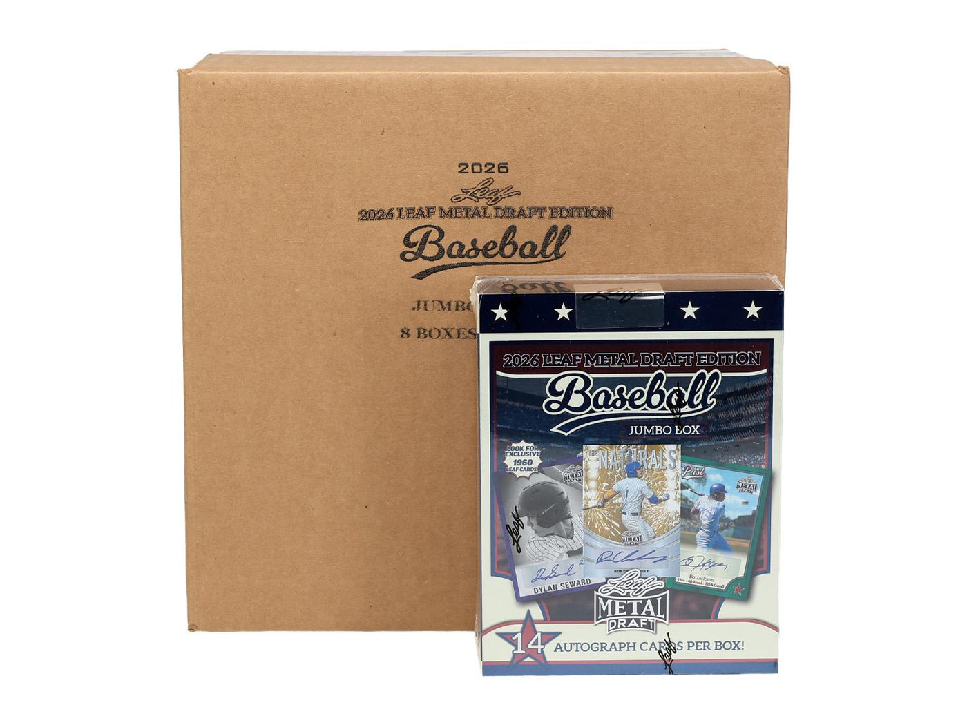 2026 Leaf Metal Draft Baseball Mega Jumbo 8-Box Case