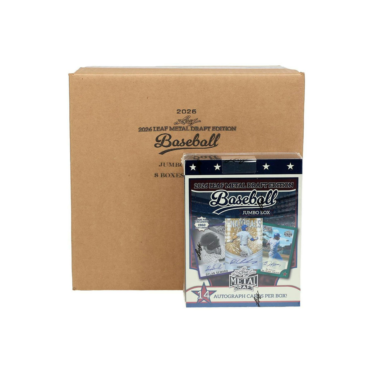 2026 Leaf Metal Draft Baseball Mega Jumbo 8-Box Case