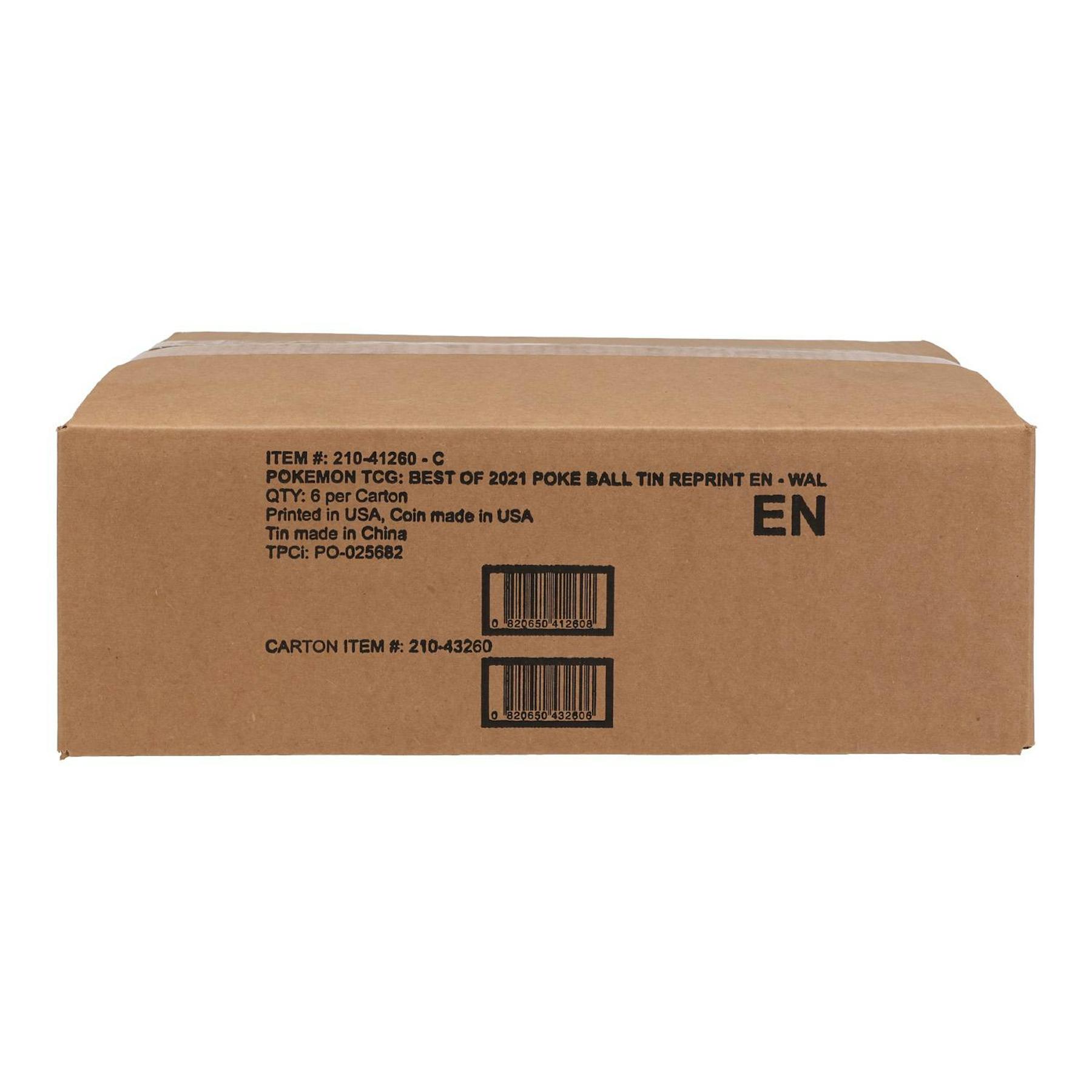 Pokemon Poke Ball Best of 2021 6-Tin Case (2023 Reprint)