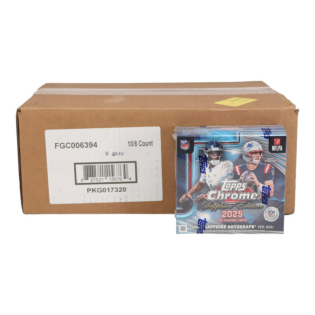 2025 Topps Chrome Football Sapphire Edition 10-Box Case