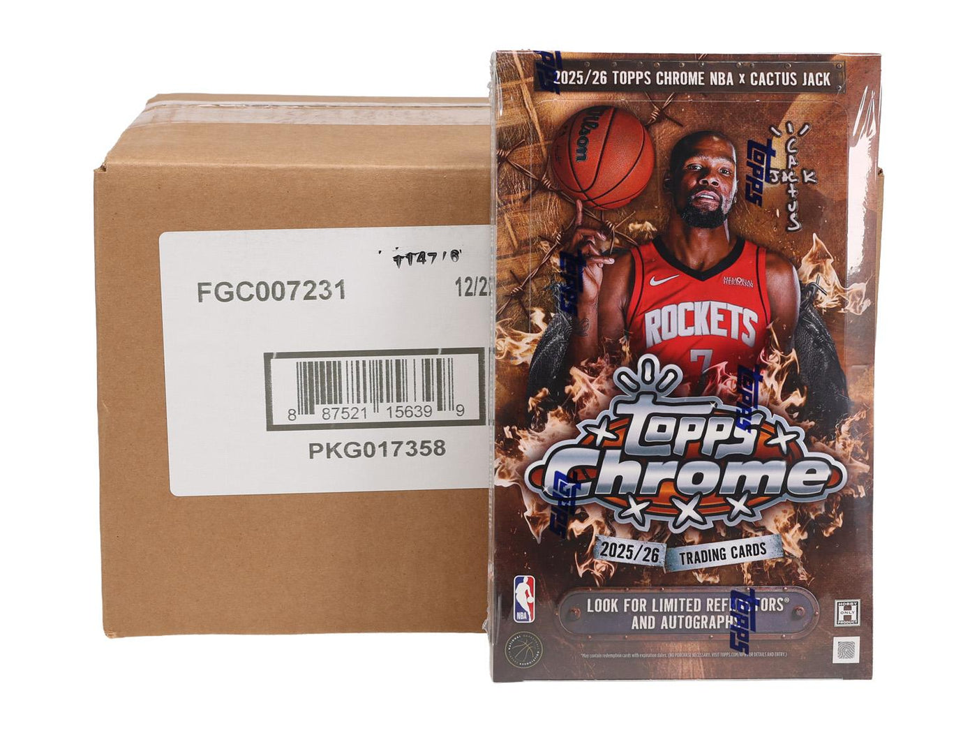 2025/26 Topps Chrome Cactus Jack Basketball Hobby 12-Box Case