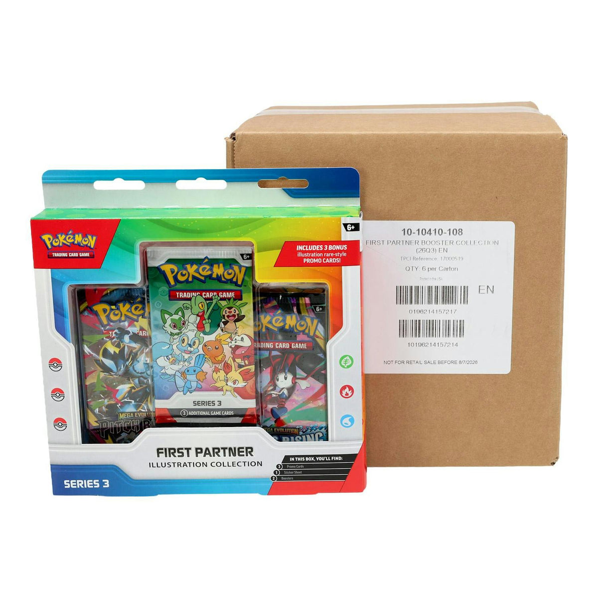 Pokemon First Partner Illustration Collection Series 3 6-Box Case