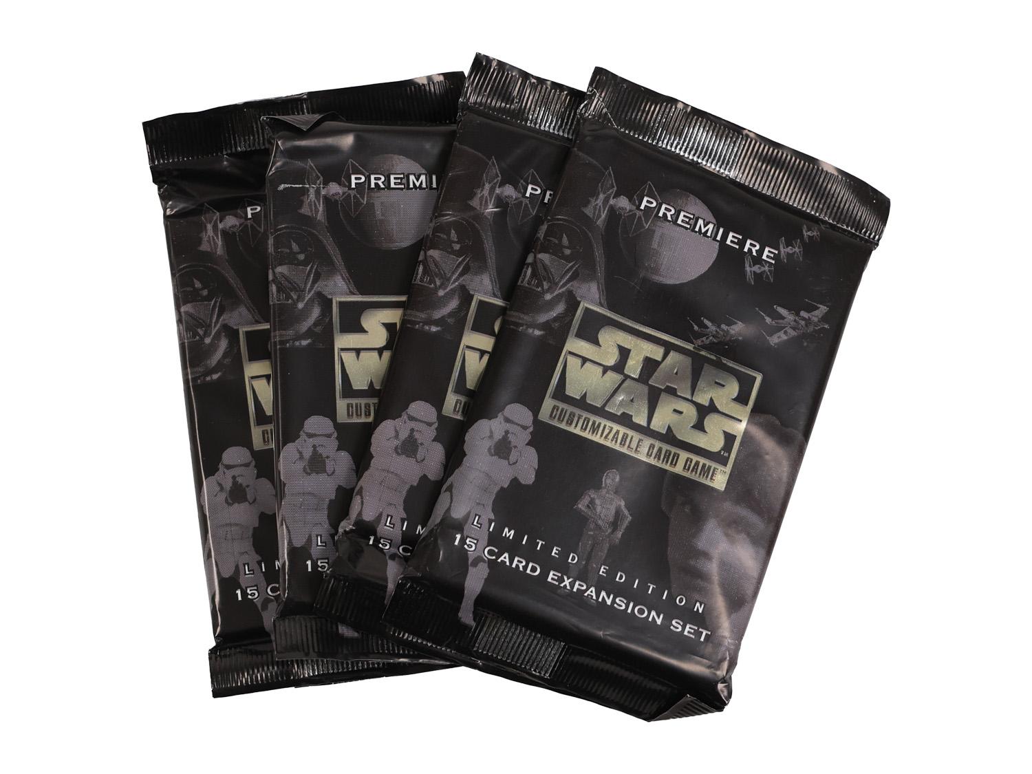 Decipher Star Wars Premiere Limited Edition Booster Pack Lot of 4