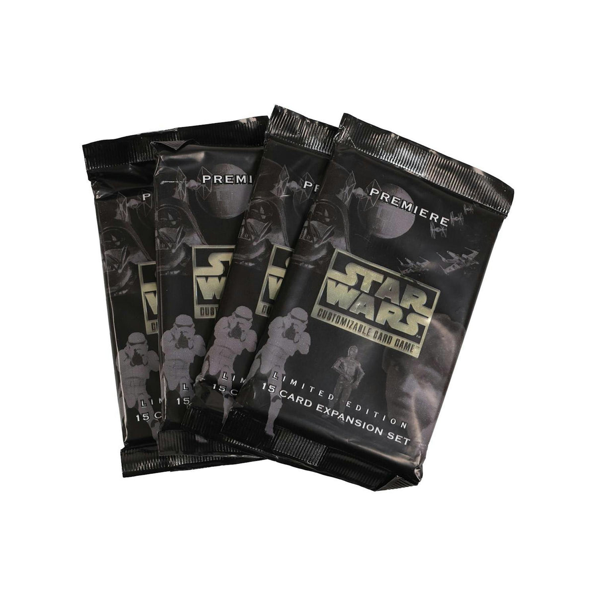 Decipher Star Wars Premiere Limited Edition Booster Pack Lot of 4