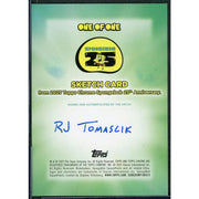 2025 Topps Chrome SpongeBob Doodlebob Sketch Card 1/1