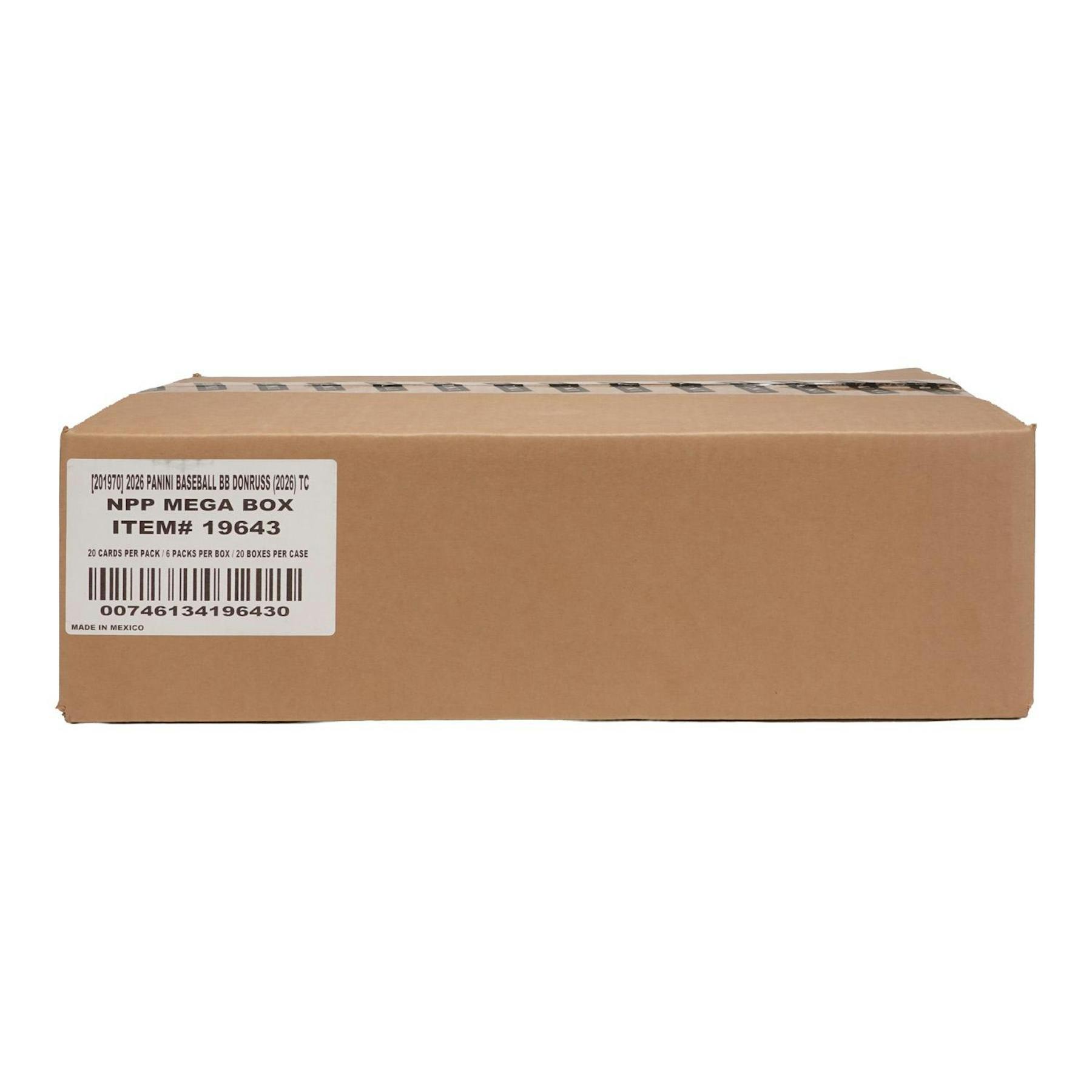 2026 Panini Donruss Baseball Mega 20-Box Case