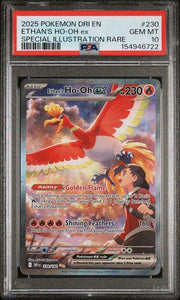 2025 Pokemon Destined Rivals Ethan's Ho-Oh Ex SIR #230 PSA 10