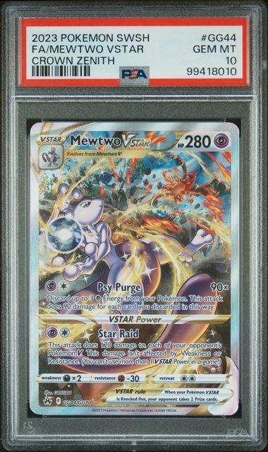 2023 Pokemon Crown Zenith Mewtwo VStar #GG44 PSA 10