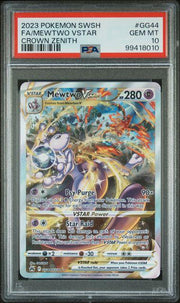 2023 Pokemon Crown Zenith Mewtwo VStar #GG44 PSA 10