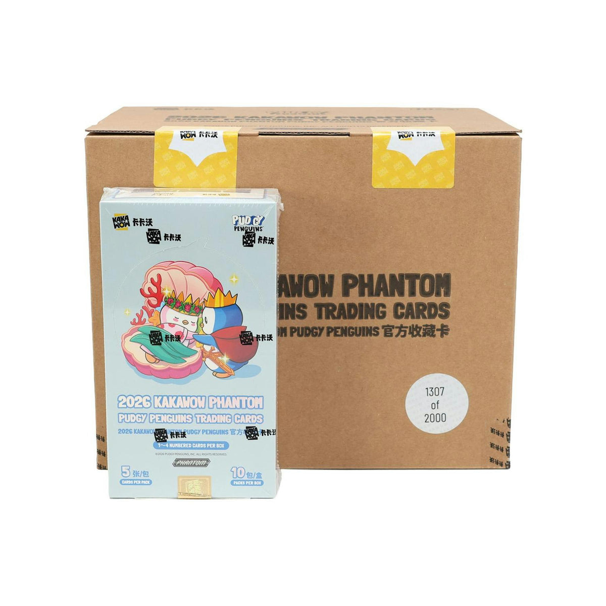 2026 Kakawow Phantom Pudgy Penguins Hobby 10-Box Case