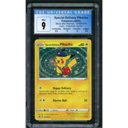 2020 Pokemon Center Promo Special Delivery Pikachu Holo CGC 9