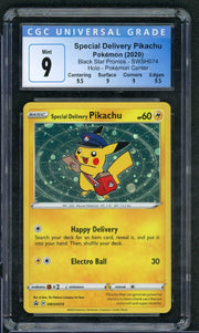 2020 Pokemon Center Promo Special Delivery Pikachu Holo CGC 9