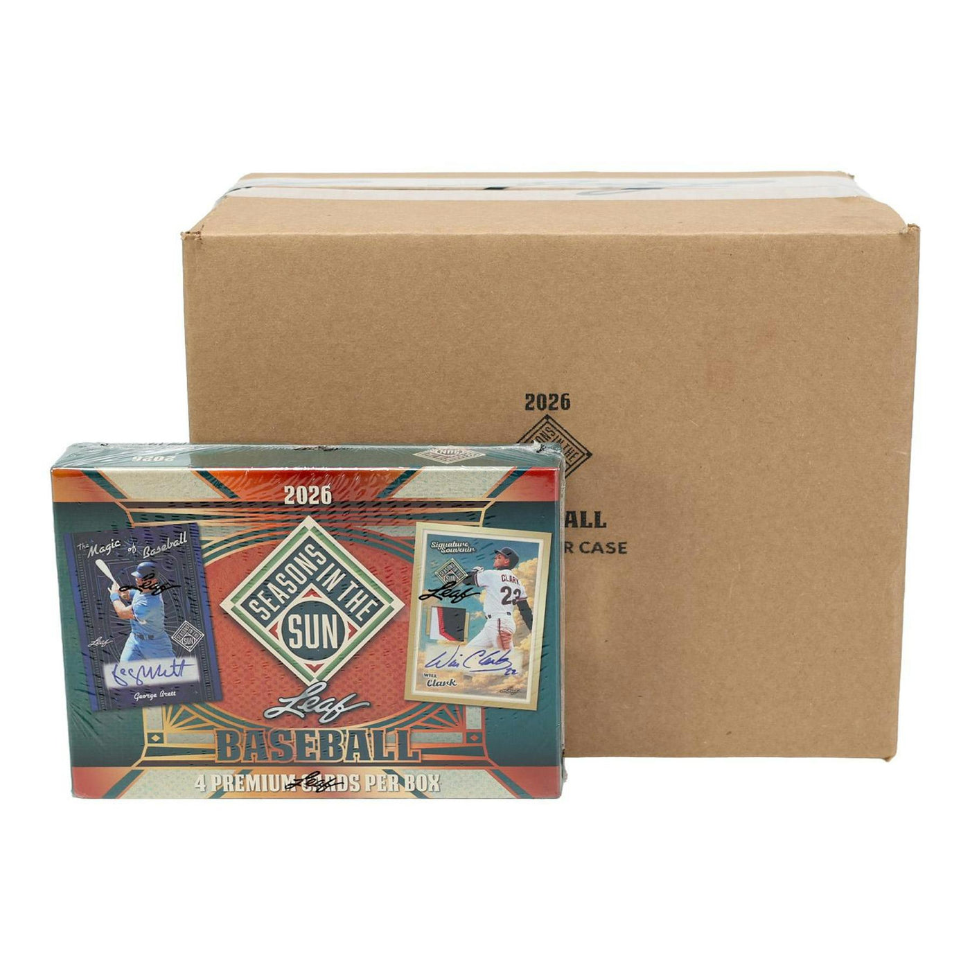 2026 Leaf Seasons in the Sun Baseball Hobby 10-Box Case