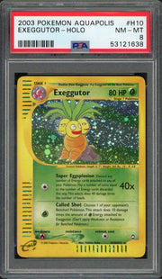 2003 Pokemon Aquapolis Exeggutor Holo #H10 PSA 8