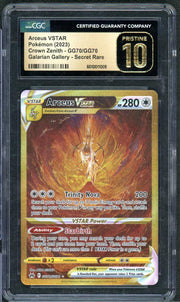 2023 Pokemon Crown Zenith Arceus VStar GG70/GG70 CGC Pristine 10