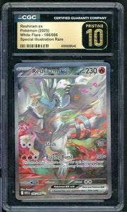 2025 Pokemon White Flare Reshiram SIR #166 CGC 10 Pristine