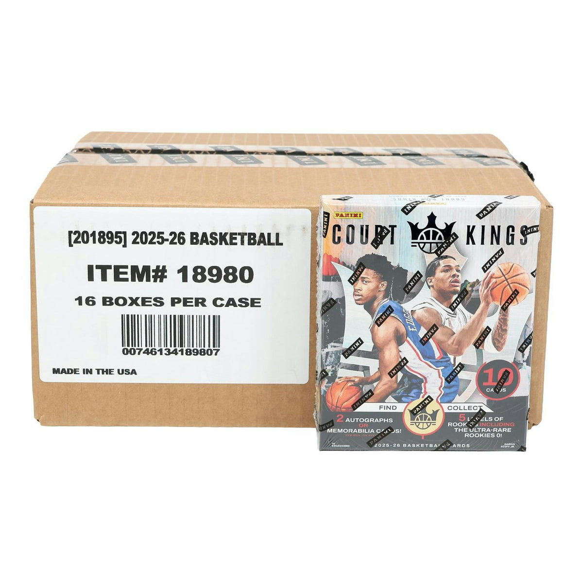 2025/26 Panini Court Kings Basketball Hobby 16-Box Case