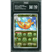 2023 Pokemon Japanese 151 Dragonite Master Ball Reverse Holo 149/165 TAG 10
