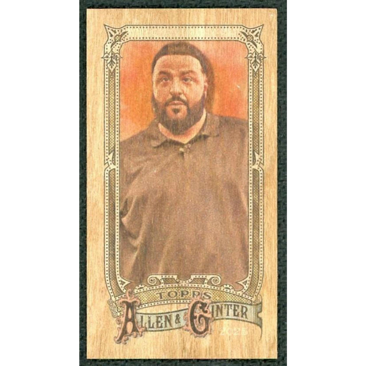 2025 Topps Allen & Ginter DJ Khaled Wood Mini 1/1