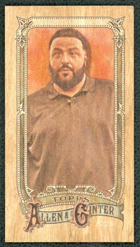 2025 Topps Allen & Ginter DJ Khaled Wood Mini 1/1