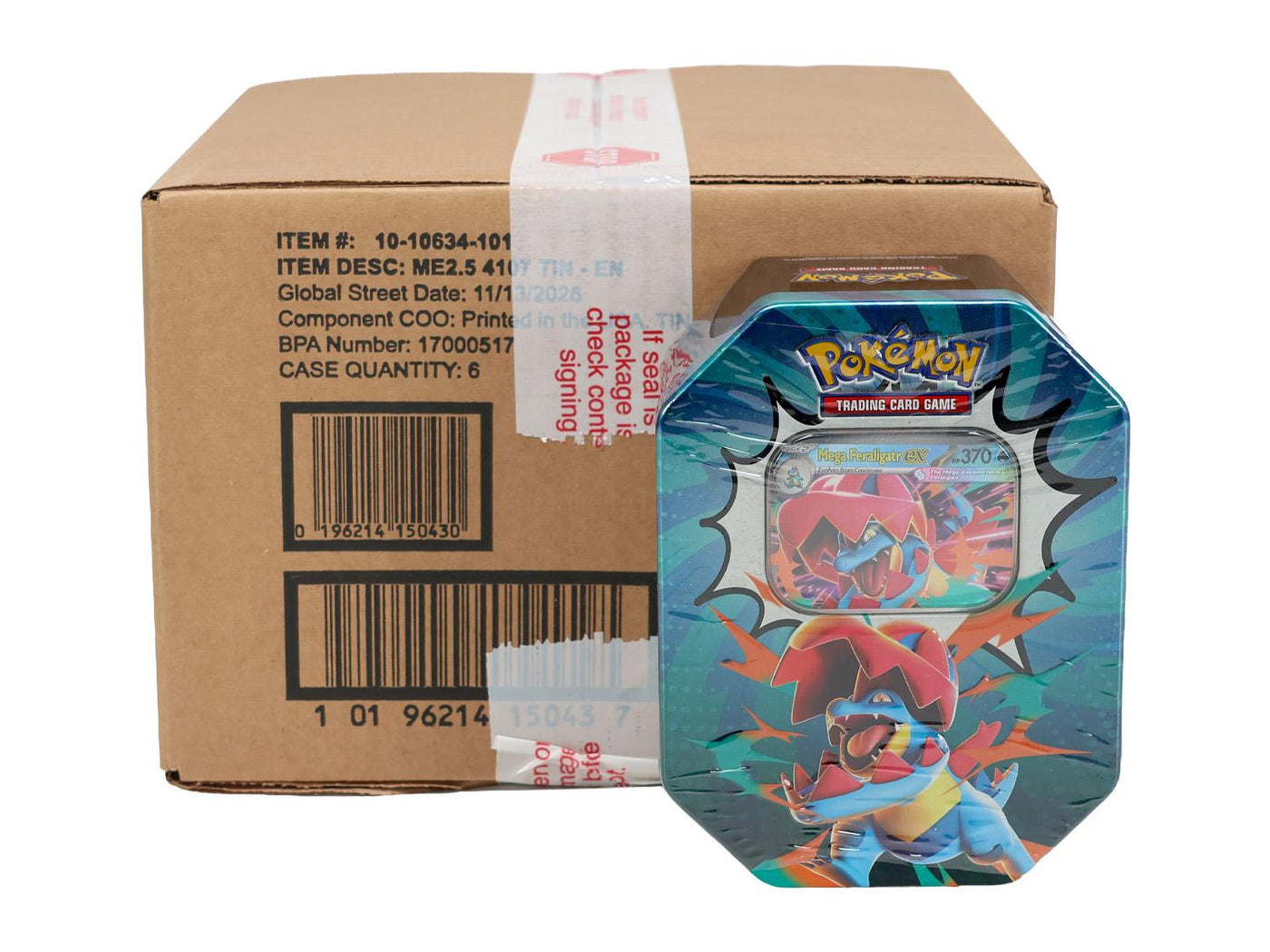 Pokemon Mega Evolution: Ascended Heroes 6-Tin Case