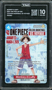 2026 One Piece Monkey D Luffy College Basketball US Voyage Promo P-055 TAG 10