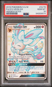 2019 Pokemon Hidden Fates Sylveon GX Full Art #SV76 PSA 10