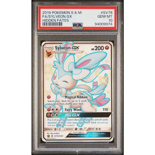 2019 Pokemon Hidden Fates Sylveon GX Full Art #SV76 PSA 10