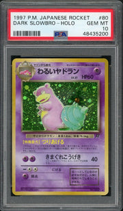1997 Pokemon Japanese Rocket Dark Slowbro Holo #80 PSA 10