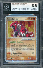 2006 Pokemon EX Crystal Guardians Groudon ex Holo #93 BGS 8.5