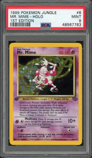 1999 Pokemon Jungle Mr Mime Holo 1st Edition #6 PSA 9