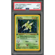 1999 Pokemon Jungle Scyther Holo 1st Edition #10 PSA 9