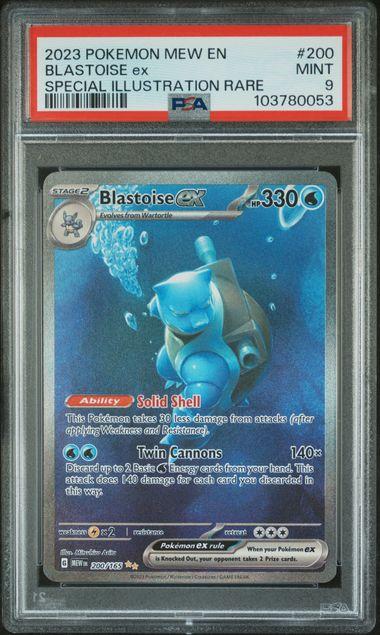 2023 Pokemon 151 Blastoise ex SIR #200 PSA 9