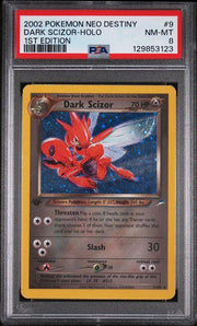 2002 Pokemon Neo Destiny Dark Scizor Holo 1st Edition #9 PSA 8