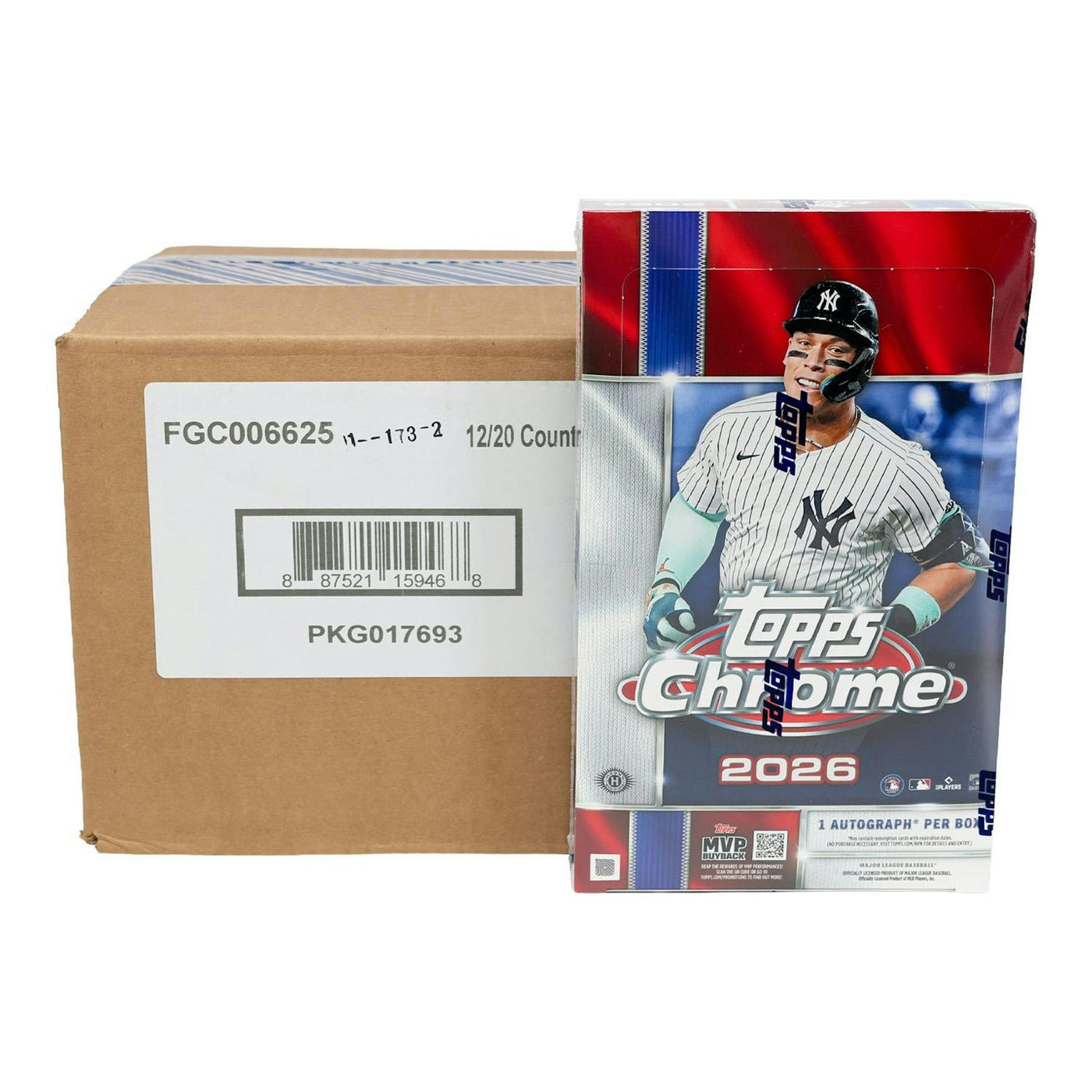 2026 Topps Chrome Baseball Hobby 12-Box Case
