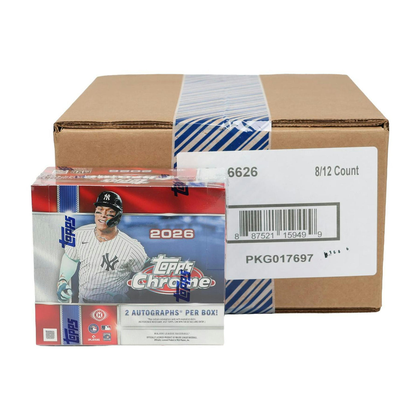 2026 Topps Chrome Baseball Hobby Jumbo 8-Box Case