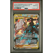 2019 Pokemon Sun & Moon Cosmic Eclipse Reshiram & Zekrom GX #157 PSA 10