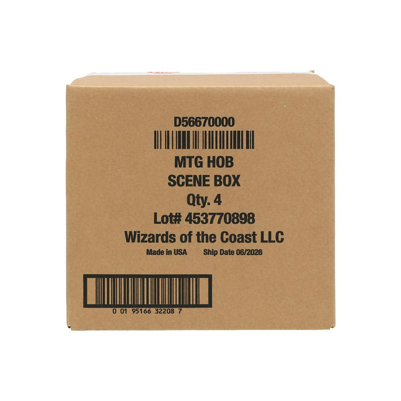 Magic the Gathering The Hobbit Scene 4-Box Case