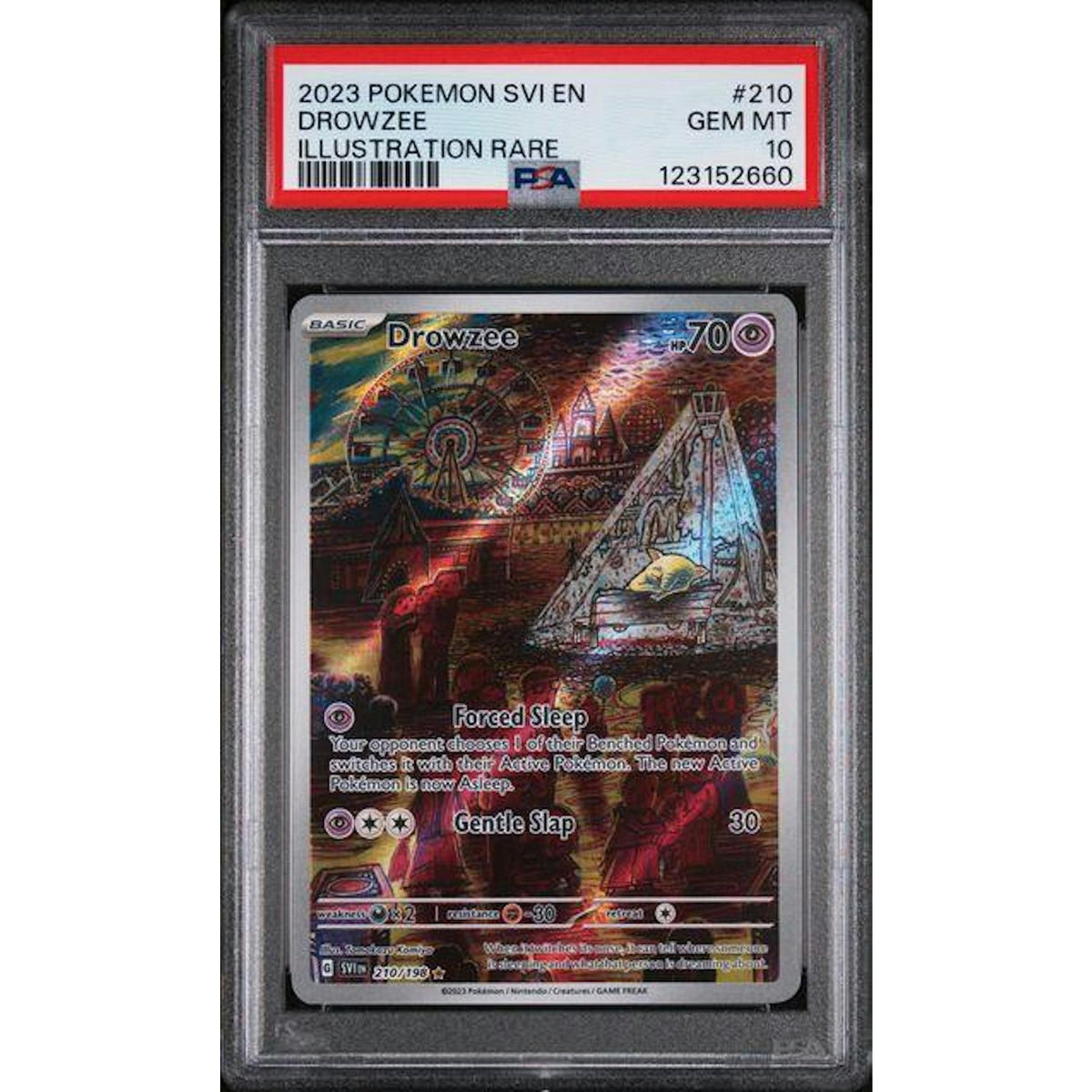 2023 Pokemon Scarlet & Violet Drowzee Illustration Rare #210 PSA 10