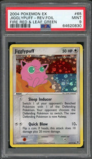 2004 Pokemon Fire Red & Leaf Green Jigglypuff Reverse Foil #65 PSA 9