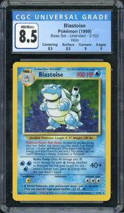 1999 Pokemon Base Set Blastoise Holo #2 CGC 8.5