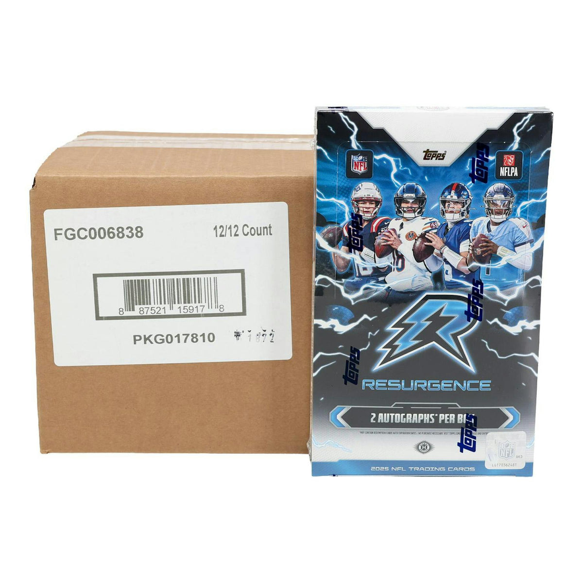 2025 Topps Resurgence Football Hobby 12-Box Case