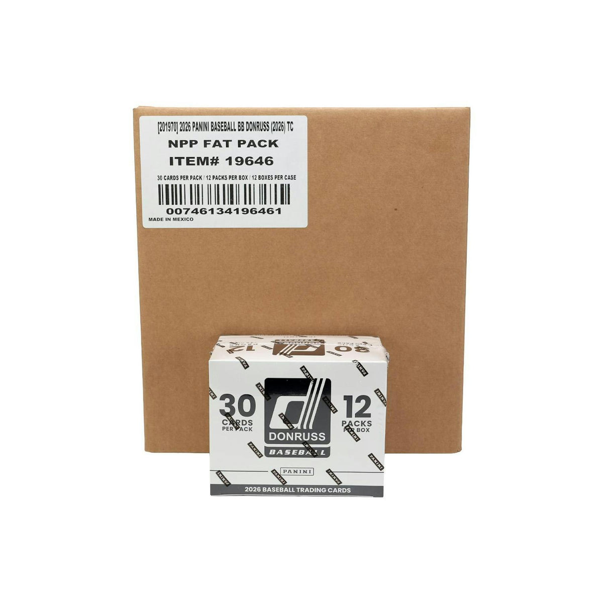 2026 Panini Donruss Baseball Jumbo Value 12-Box Case